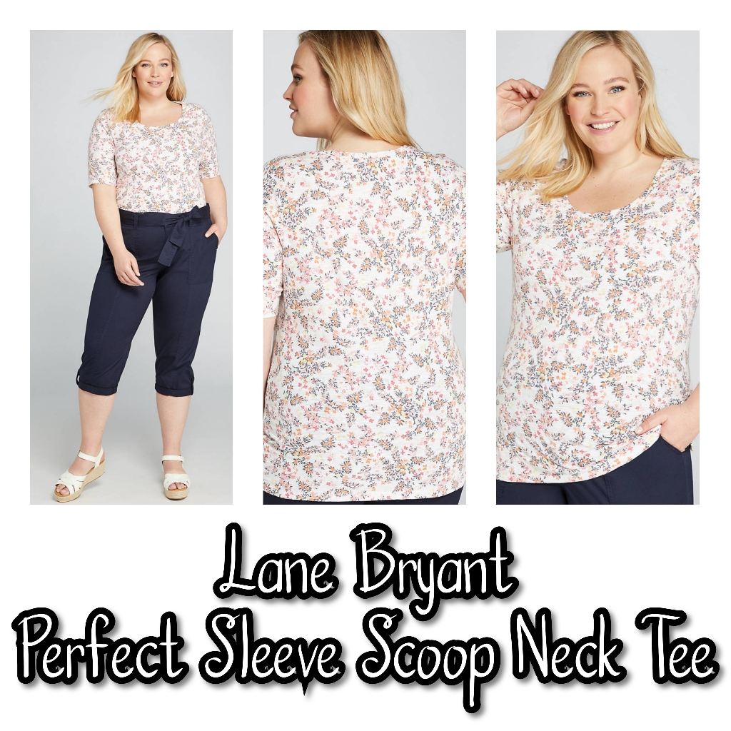 Nwt Lane Bryant Perfect Sleeve Scoop Neck Tee